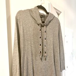 Love & Legend embellished hoodie sweater